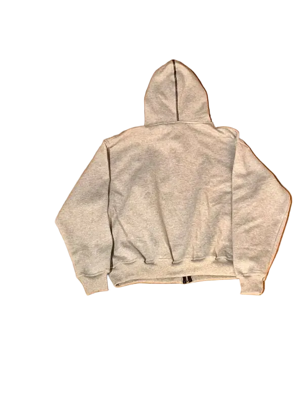 Grey zip up